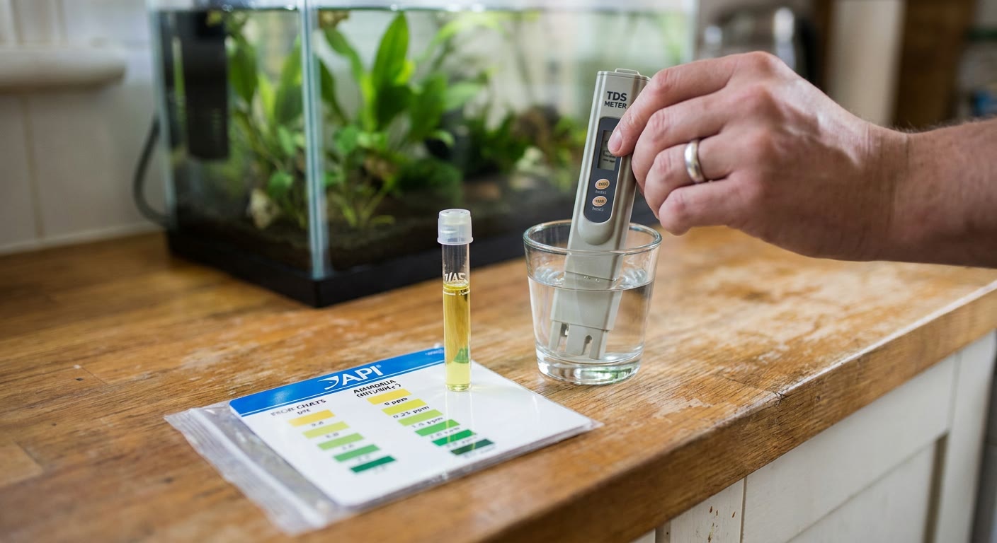 TDS pen and a liquid test tube